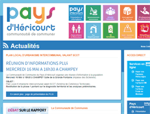 Tablet Screenshot of cc-pays-hericourt.fr